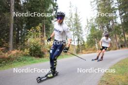 19.10.2023, Ramsau am Dachstein, Austria (AUT): Undefined German athlete competes - Cross-Country summer training, Ramsau am Dachstein (AUT). www.nordicfocus.com. © Manzoni/NordicFocus. Every downloaded picture is fee-liable.