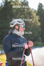 23.09.2023, Font-Romeu, France (FRA): Lucas Chanavat (FRA) - Cross-Country training, Font-Romeu (FRA). www.nordicfocus.com. © Authamayou/NordicFocus. Every downloaded picture is fee-liable.