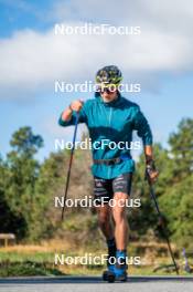 23.09.2023, Font-Romeu, France (FRA): Clément Parisse (FRA) - Cross-Country training, Font-Romeu (FRA). www.nordicfocus.com. © Authamayou/NordicFocus. Every downloaded picture is fee-liable.