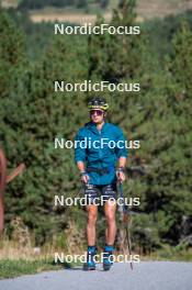 23.09.2023, Font-Romeu, France (FRA): Clément Parisse (FRA) - Cross-Country training, Font-Romeu (FRA). www.nordicfocus.com. © Authamayou/NordicFocus. Every downloaded picture is fee-liable.