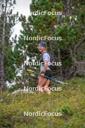 14.10.2023, Font-Romeu, France (FRA): Flora Dolci (FRA) - Cross-Country training, Font-Romeu (FRA). www.nordicfocus.com. © Authamayou/NordicFocus. Every downloaded picture is fee-liable.