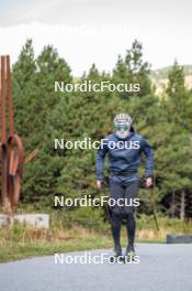 23.09.2023, Font-Romeu, France (FRA): Lucas Chanavat (FRA) - Cross-Country training, Font-Romeu (FRA). www.nordicfocus.com. © Authamayou/NordicFocus. Every downloaded picture is fee-liable.