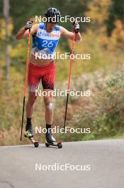 20.10.2023, Ramsau am Dachstein, Austria (AUT): Michael Foettinger (AUT) - Cross-Country summer training, Ramsau am Dachstein (AUT). www.nordicfocus.com. © Manzoni/NordicFocus. Every downloaded picture is fee-liable.