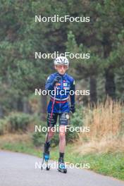 18.10.2023, Font-Romeu, France (FRA): Delphine Claudel (FRA) - Cross-Country training, Font-Romeu (FRA). www.nordicfocus.com. © Authamayou/NordicFocus. Every downloaded picture is fee-liable.