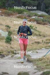 14.10.2023, Font-Romeu, France (FRA): Julie Pierrel (FRA) - Cross-Country training, Font-Romeu (FRA). www.nordicfocus.com. © Authamayou/NordicFocus. Every downloaded picture is fee-liable.