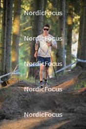 26.09.2023, Oberhof, Germany (GER): Cla-Ursin Nufer (SUI) - Cross-Country training, Oberhof (GER). www.nordicfocus.com. © Reichert/NordicFocus. Every downloaded picture is fee-liable.