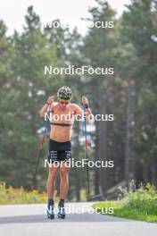 17.09.2023, Font-Romeu, France (FRA): Clément Parisse (FRA) - Cross-Country training, Font-Romeu (FRA). www.nordicfocus.com. © Authamayou/NordicFocus. Every downloaded picture is fee-liable.