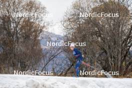 01.11.2023, Bessans, France (FRA): Delphine Claudel (FRA) - Cross-Country training, Bessans (FRA). www.nordicfocus.com. © Authamayou/NordicFocus. Every downloaded picture is fee-liable.