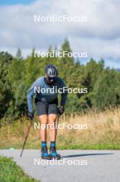 23.09.2023, Font-Romeu, France (FRA): Jules Chappaz (FRA) - Cross-Country training, Font-Romeu (FRA). www.nordicfocus.com. © Authamayou/NordicFocus. Every downloaded picture is fee-liable.