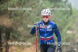 18.10.2023, Font-Romeu, France (FRA): Mélissa Gal (FRA) - Cross-Country training, Font-Romeu (FRA). www.nordicfocus.com. © Authamayou/NordicFocus. Every downloaded picture is fee-liable.