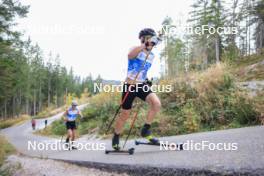 20.10.2023, Ramsau am Dachstein, Austria (AUT): Jakob Poelzleitner (AUT) - Cross-Country summer training, Ramsau am Dachstein (AUT). www.nordicfocus.com. © Manzoni/NordicFocus. Every downloaded picture is fee-liable.