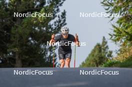 17.09.2023, Font-Romeu, France (FRA): Théo Schely (FRA) - Cross-Country training, Font-Romeu (FRA). www.nordicfocus.com. © Authamayou/NordicFocus. Every downloaded picture is fee-liable.