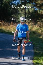 16.09.2023, Font-Romeu, France (FRA): Théo Schely (FRA) - Cross-Country training, Font-Romeu (FRA). www.nordicfocus.com. © Authamayou/NordicFocus. Every downloaded picture is fee-liable.