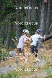 18.10.2023, Font-Romeu, France (FRA): Delphine Claudel (FRA) - Cross-Country training, Font-Romeu (FRA). www.nordicfocus.com. © Authamayou/NordicFocus. Every downloaded picture is fee-liable.