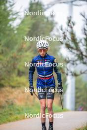 18.10.2023, Font-Romeu, France (FRA): Delphine Claudel (FRA) - Cross-Country training, Font-Romeu (FRA). www.nordicfocus.com. © Authamayou/NordicFocus. Every downloaded picture is fee-liable.