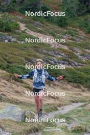 14.10.2023, Font-Romeu, France (FRA): Delphine Claudel (FRA) - Cross-Country training, Font-Romeu (FRA). www.nordicfocus.com. © Authamayou/NordicFocus. Every downloaded picture is fee-liable.