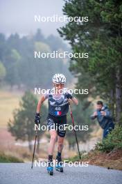 18.10.2023, Font-Romeu, France (FRA): Delphine Claudel (FRA) - Cross-Country training, Font-Romeu (FRA). www.nordicfocus.com. © Authamayou/NordicFocus. Every downloaded picture is fee-liable.