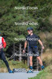 23.09.2023, Font-Romeu, France (FRA): Julien Arnaud (FRA) - Cross-Country training, Font-Romeu (FRA). www.nordicfocus.com. © Authamayou/NordicFocus. Every downloaded picture is fee-liable.