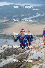 14.10.2023, Font-Romeu, France (FRA): Liv Coupat (FRA) - Cross-Country training, Font-Romeu (FRA). www.nordicfocus.com. © Authamayou/NordicFocus. Every downloaded picture is fee-liable.