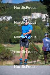 16.09.2023, Font-Romeu, France (FRA): Théo Schely (FRA) - Cross-Country training, Font-Romeu (FRA). www.nordicfocus.com. © Authamayou/NordicFocus. Every downloaded picture is fee-liable.