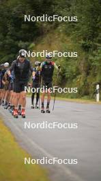 29.09.2023, Oberhof, Germany (GER): Cyril Faehndrich (SUI), Beda Klee (SUI), (l-r) - Cross-Country training, Oberhof (GER). www.nordicfocus.com. © Reichert/NordicFocus. Every downloaded picture is fee-liable.