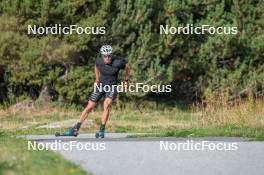 17.09.2023, Font-Romeu, France (FRA): Théo Schely (FRA) - Cross-Country training, Font-Romeu (FRA). www.nordicfocus.com. © Authamayou/NordicFocus. Every downloaded picture is fee-liable.