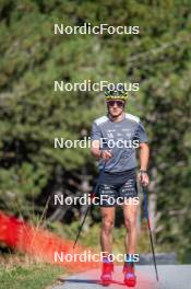 23.09.2023, Font-Romeu, France (FRA): Clément Parisse (FRA) - Cross-Country training, Font-Romeu (FRA). www.nordicfocus.com. © Authamayou/NordicFocus. Every downloaded picture is fee-liable.