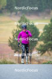 18.10.2023, Font-Romeu, France (FRA): Flora Dolci (FRA) - Cross-Country training, Font-Romeu (FRA). www.nordicfocus.com. © Authamayou/NordicFocus. Every downloaded picture is fee-liable.