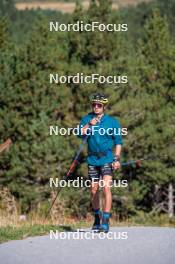 23.09.2023, Font-Romeu, France (FRA): Clément Parisse (FRA) - Cross-Country training, Font-Romeu (FRA). www.nordicfocus.com. © Authamayou/NordicFocus. Every downloaded picture is fee-liable.