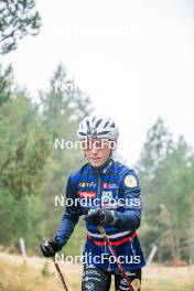 18.10.2023, Font-Romeu, France (FRA): Delphine Claudel (FRA) - Cross-Country training, Font-Romeu (FRA). www.nordicfocus.com. © Authamayou/NordicFocus. Every downloaded picture is fee-liable.