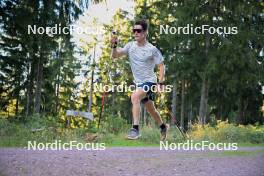 26.09.2023, Oberhof, Germany (GER): Cla-Ursin Nufer (SUI) - Cross-Country training, Oberhof (GER). www.nordicfocus.com. © Reichert/NordicFocus. Every downloaded picture is fee-liable.