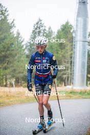 18.10.2023, Font-Romeu, France (FRA): Delphine Claudel (FRA) - Cross-Country training, Font-Romeu (FRA). www.nordicfocus.com. © Authamayou/NordicFocus. Every downloaded picture is fee-liable.