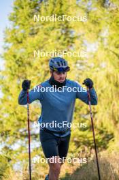 23.09.2023, Font-Romeu, France (FRA): Jules Chappaz (FRA) - Cross-Country training, Font-Romeu (FRA). www.nordicfocus.com. © Authamayou/NordicFocus. Every downloaded picture is fee-liable.