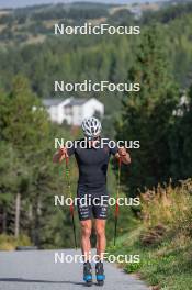 17.09.2023, Font-Romeu, France (FRA): Théo Schely (FRA) - Cross-Country training, Font-Romeu (FRA). www.nordicfocus.com. © Authamayou/NordicFocus. Every downloaded picture is fee-liable.