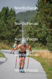 17.09.2023, Font-Romeu, France (FRA): Théo Schely (FRA) - Cross-Country training, Font-Romeu (FRA). www.nordicfocus.com. © Authamayou/NordicFocus. Every downloaded picture is fee-liable.