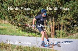 23.09.2023, Font-Romeu, France (FRA): Jules Lapierre (FRA) - Cross-Country training, Font-Romeu (FRA). www.nordicfocus.com. © Authamayou/NordicFocus. Every downloaded picture is fee-liable.