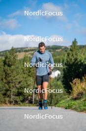 23.09.2023, Font-Romeu, France (FRA): Jules Chappaz (FRA) - Cross-Country training, Font-Romeu (FRA). www.nordicfocus.com. © Authamayou/NordicFocus. Every downloaded picture is fee-liable.