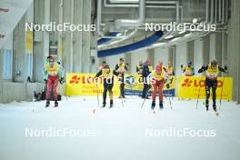 29.09.2023, Oberhof, Germany (GER): Beda Klee (SUI), Christian Winker (GER), Roman Schaad (SUI), Marius Bauer (GER), (l-r) - Cross-Country, race, ZLK, Oberhof (GER). www.nordicfocus.com. © Reichert/NordicFocus. Every downloaded picture is fee-liable.