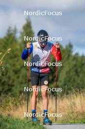 23.09.2023, Font-Romeu, France (FRA): Jules Lapierre (FRA) - Cross-Country training, Font-Romeu (FRA). www.nordicfocus.com. © Authamayou/NordicFocus. Every downloaded picture is fee-liable.