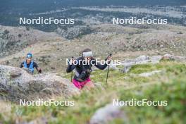 14.10.2023, Font-Romeu, France (FRA): Léna Quintin (FRA) - Cross-Country training, Font-Romeu (FRA). www.nordicfocus.com. © Authamayou/NordicFocus. Every downloaded picture is fee-liable.