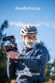 23.09.2023, Font-Romeu, France (FRA): Lucas Chanavat (FRA) - Cross-Country training, Font-Romeu (FRA). www.nordicfocus.com. © Authamayou/NordicFocus. Every downloaded picture is fee-liable.