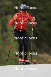 19.10.2023, Ramsau am Dachstein, Austria (AUT): Mika Vermeulen (AUT) - Cross-Country summer training, Ramsau am Dachstein (AUT). www.nordicfocus.com. © Manzoni/NordicFocus. Every downloaded picture is fee-liable.