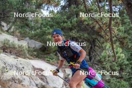 14.10.2023, Font-Romeu, France (FRA): Flora Dolci (FRA) - Cross-Country training, Font-Romeu (FRA). www.nordicfocus.com. © Authamayou/NordicFocus. Every downloaded picture is fee-liable.