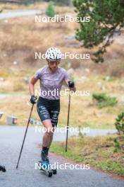 18.10.2023, Font-Romeu, France (FRA): Delphine Claudel (FRA) - Cross-Country training, Font-Romeu (FRA). www.nordicfocus.com. © Authamayou/NordicFocus. Every downloaded picture is fee-liable.