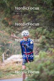 18.10.2023, Font-Romeu, France (FRA): Delphine Claudel (FRA) - Cross-Country training, Font-Romeu (FRA). www.nordicfocus.com. © Authamayou/NordicFocus. Every downloaded picture is fee-liable.