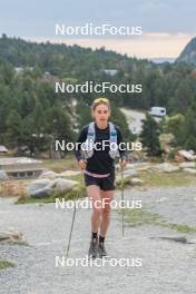 14.10.2023, Font-Romeu, France (FRA): Delphine Claudel (FRA) - Cross-Country training, Font-Romeu (FRA). www.nordicfocus.com. © Authamayou/NordicFocus. Every downloaded picture is fee-liable.