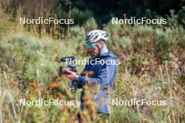 23.09.2023, Font-Romeu, France (FRA): Lucas Chanavat (FRA) - Cross-Country training, Font-Romeu (FRA). www.nordicfocus.com. © Authamayou/NordicFocus. Every downloaded picture is fee-liable.
