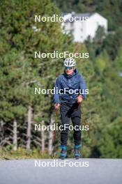 23.09.2023, Font-Romeu, France (FRA): Théo Schely (FRA) - Cross-Country training, Font-Romeu (FRA). www.nordicfocus.com. © Authamayou/NordicFocus. Every downloaded picture is fee-liable.