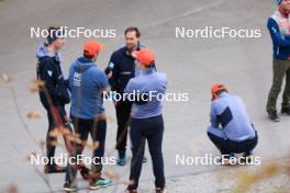 20.10.2023, Ramsau am Dachstein, Austria (AUT): Event Feature: Bernd Raupbach (GER), former Germany Coach - Cross-Country summer training, Ramsau am Dachstein (AUT). www.nordicfocus.com. © Manzoni/NordicFocus. Every downloaded picture is fee-liable.