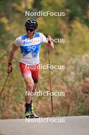 20.10.2023, Ramsau am Dachstein, Austria (AUT): Christian Steiner (AUT) - Cross-Country summer training, Ramsau am Dachstein (AUT). www.nordicfocus.com. © Manzoni/NordicFocus. Every downloaded picture is fee-liable.